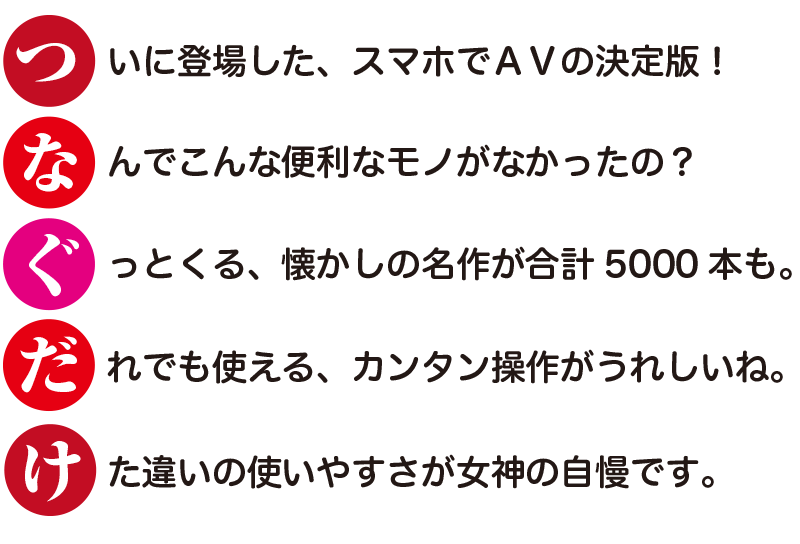 女神はつなぐだけの簡単操作